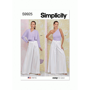 Simplicity Sewing Pattern 9925 (H5) Misses Pants Knit Shrug & Top  6-14