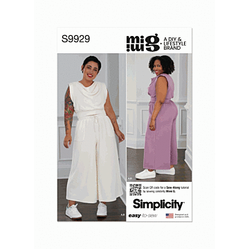 Simplicity Sewing Pattern 9929 (AA) Miss Women Lounge by Mimi G Style  XS-XL