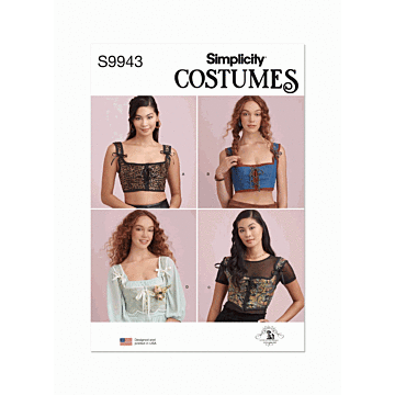 Simplicity Sewing Pattern 9943 (K5) Misses Corset Costumes  8-16