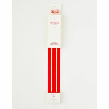 Sirdar 35cm Single Point Bamboo Hand Painted Knitting Needles - 11 Sizes (3.00mm - 12.00mm)