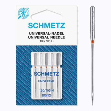 Schmetz Sewing Machine Needles: Universal  80(12) x 5pcs