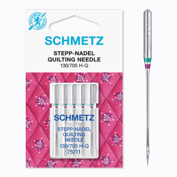 Schmetz Sewing Machine Needles: Quilting  75(11) x 5pcs
