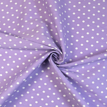 Spot Stretch Cotton Twill Fabric Lilac 150cm