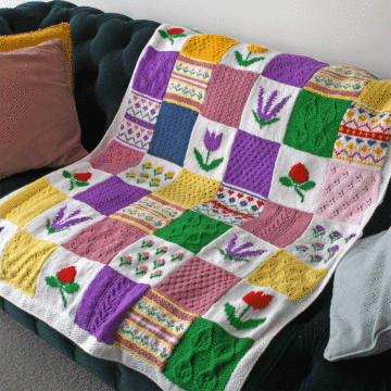 Spring Blanket Knit-Along Kit in WoolBox DK Kit
