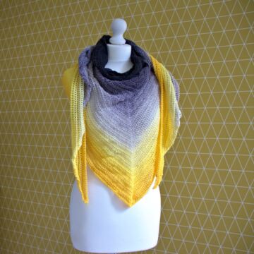 Sun Storm Shawl Crochet Kit by WoolnHook in Scheepjes Whirl 