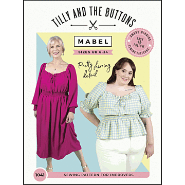 Tilly and the Buttons Sewing Pattern 1041 Mabel Dress and Blouse  6-34