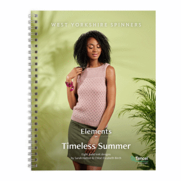 Timeless Summer Knitting Book for the Elements Range of Yarns  