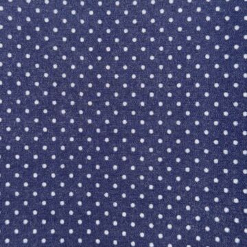 MP Spots Polycotton 1m - Navy