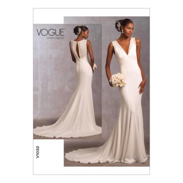 Vogue Sewing Pattern 1032 (D) - Misses Dress 12-16 V1032 D 12-16