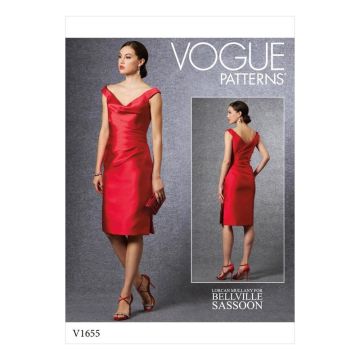 Vogue Sewing Pattern 1655 (A5) - Misses Special Occasion Dress 6-14 V1655A5 6-14