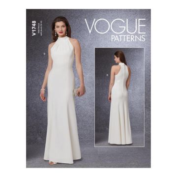 Vogue Sewing Pattern 1748 (D5) - Misses Special Occasion Dress 12-20 V1748D5 12-20