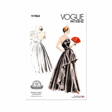 Vogue Sewing Pattern 1963 (AX5) Misses Evening Dress  4-12