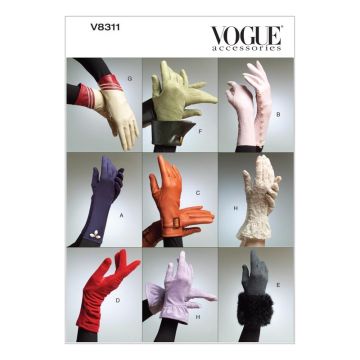 Vogue Sewing Pattern 8311 - Gloves All Sizes V8311 All Sizes
