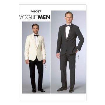 Vogue Sewing Pattern 9097 (MXX) - Mens Jacket & Pants V9097 40-46 V9097 40-46
