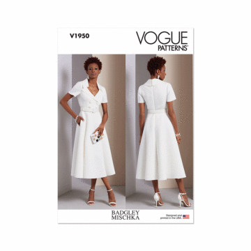 Vogue Sewing Pattern 1950 (A5) Misses' Dress by Badgley Mischka  6-14
