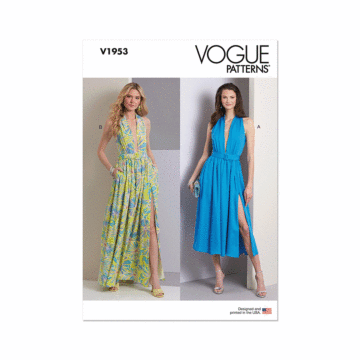 Vogue Sewing Pattern 1953 (A5) Misses' Dress In Two Lengths and Belt  6-14