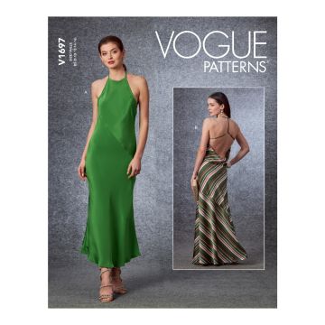 Vogue Sewing Pattern 1697 (B5) - Misses Special Occasion Dress 8-16 V1697B5 8-16