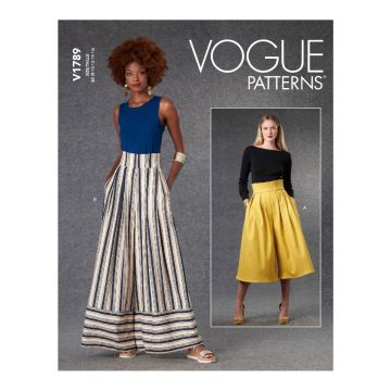 Vogue Sewing Pattern 1789 (B5) - Misses Pants V1789B5 8-16 V1789B5 8-16