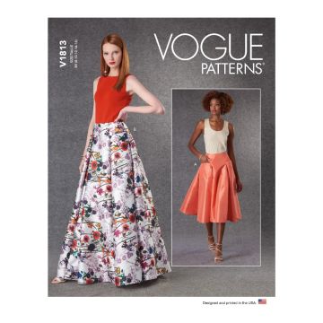 Vogue Sewing Pattern 1813 (B5) - Misses Skirts 8-16 V1813B5 8-16