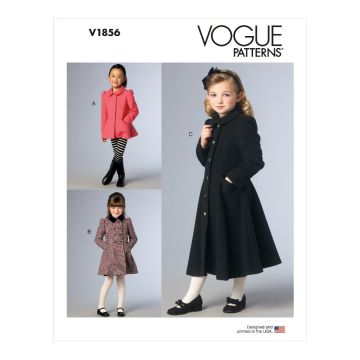 Vogue Sewing Pattern 1856 (CDD) - Childrens Jacket & Coat 2-5 V1856CDD 2-5