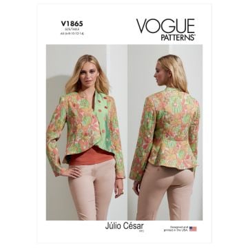 Vogue Sewing Pattern 1865 (A5) - Misses Jacket 6-14 V1865A5 6-14