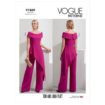 Vogue Sewing Pattern 1869 (B5) - Misses Top & Pants 8-16 V1869B5 8-16