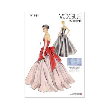 Vogue Sewing Pattern 1931 (F5) - Misses Dress 16-24