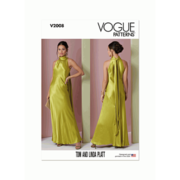 Vogue Sewing Pattern V2008 (D5) Misses' Dress by Tom & Linda Platt Inc  4-6-8-10-12
