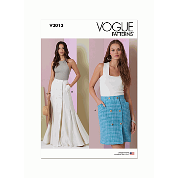 Vogue Sewing Pattern V2013 (H5) Misses' Skirt in Two Lengths  6-8-10-12-14