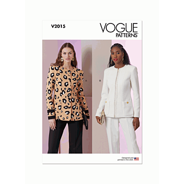 Vogue Sewing Pattern V2015 (B5) Misses' Jackets  8-10-12-14-16