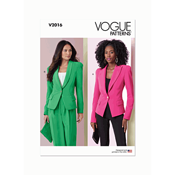 Vogue Sewing Pattern V2016 (H5) Misses' Jackets  6-8-10-12-14