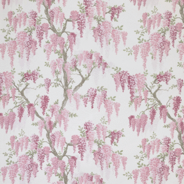 Wisteria Laura Ashley Curtain Fabric Coral Pink 140cm