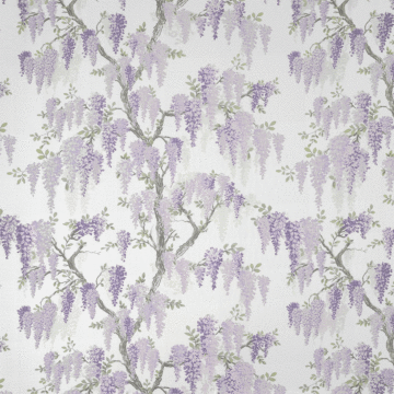 Laura Ashley Wisteria Curtain Fabric Lavender 140cm